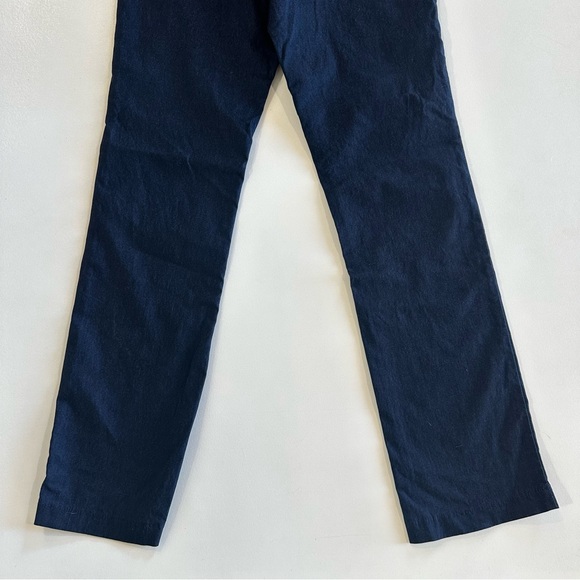 Euro Womens Sz 8 The Culture Pull On Scalloped Waist Straight Leg Pants Trousers - Picture 8 of 9